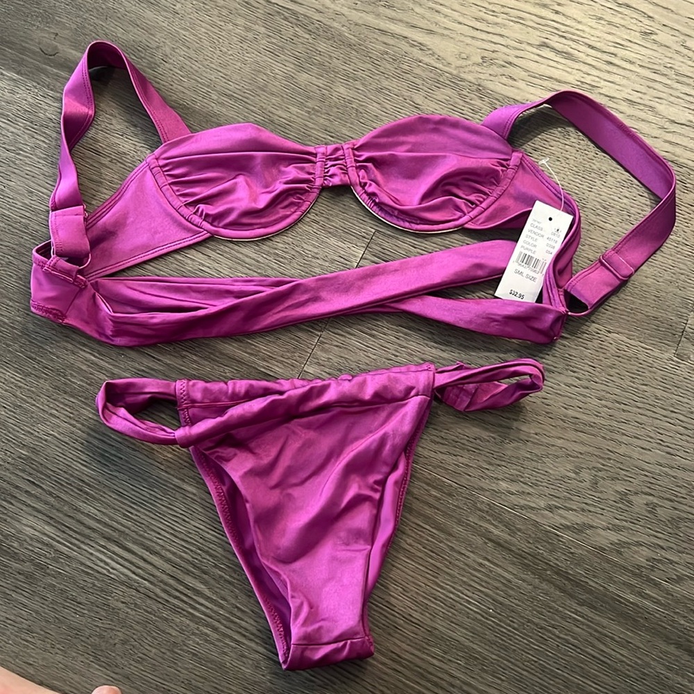 Purple swim suit